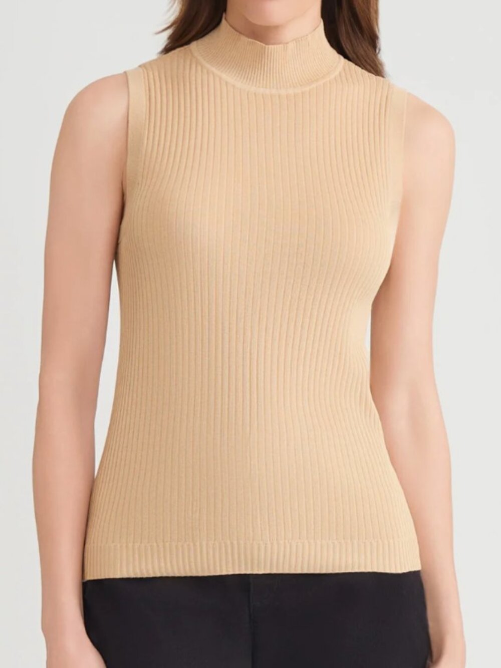 NWT Jones New York Sutton Mock Neck Tank Size M